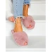 Klapki Kapcie Po Domu z Futerkiem Yess Pink