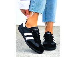 Premium  Buty Sportowe Ze Skóry Naturalnej Sambies Czarne
