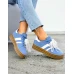 Niebieskie Buty Sportowe Na Grubej Podeszwie Adi Sambaa