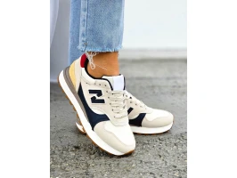 Beżowo-Granatowe Buty Sportowe Damskie New Blanced NN