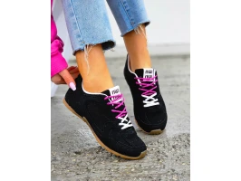Czarne Sneakersy New Blanc Miumiu