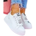 Białe Skórzane Buty Sportowe Sneakersy Na Platformie Good