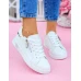Białe Trampki Buty Sportowe Ze Skóry Evolutions