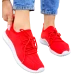 Lekkie Elastyczne Czerwone Buty Sportowe Trampki Sport