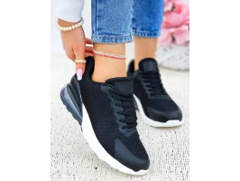Czarno-Białe Sneakersy Buty Sportowe New Blanced
