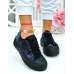 Modne Czarne Trampki Na Platformie Love Vanss