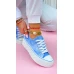 Modne Niebieskie Trampki Na Platformie Love Vanss