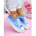 Modne Niebieskie Trampki Na Platformie Love Vanss