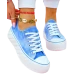 Modne Niebieskie Trampki Na Platformie Love Vanss