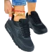 Czarne Klasyczne Buty Sportowe Damskie  Mexx