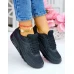 Czarne Klasyczne Buty Sportowe Damskie  Mexx