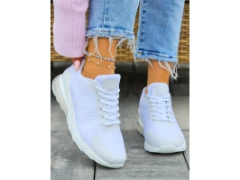 Białe Sneakersy Buty Sportowe Przewiewne Air Mexx