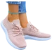 Różowe Lekkie Elastyczne Buty Sportowe Follow Me