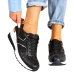 Czarno-Złote Sneakersy Buty Sportowe Damskie Vitton