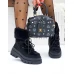 Buty Zimowe Śniegowce z Futerkiem Snow Czarne