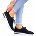 Czarne Buty Sportowe Damskie Sznurowane Next