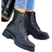 Botki Damskie Buty Zimowe Ocieplane Oficerki Rain