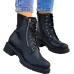 Botki Damskie Buty Zimowe Ocieplane Oficerki Rain