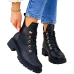 Botki Damskie Buty Zimowe Ocieplane Workery Skórzane Suzan