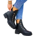 Botki Damskie Buty Zimowe Ocieplane Workery Skórzane Suzan