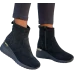 Lekkie Botki Damskie Buty Zimowe Na Koturnie Shine