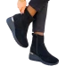 Lekkie Botki Damskie Buty Zimowe Na Koturnie Shine