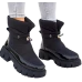 Czarne Buty Zimowe Ocieplane Śniegowce Z Futrem Best