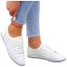 Białe Trampki Tenisówki Buty Sportowe Ze Skóry Nice
