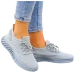 Szare Lekkie Buty Sportowe Fashion Fittness