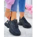 Czarne Buty Sportowe Na Grubej Podeszwie Vices