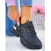 Czarne Buty Sportowe Na Grubej Podeszwie Vices