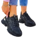 Czarne Buty Sportowe Na Grubej Podeszwie Vices