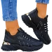 Czarne Buty Sportowe Na Grubej Podeszwie Vices