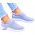 Szare Lekkie Buty Sportowe Damskie Elastyczne Julie